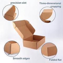 15 Pack 12x10x4 Inch Brown Shipping Boxes – Elegant Mailer for Small Businesses