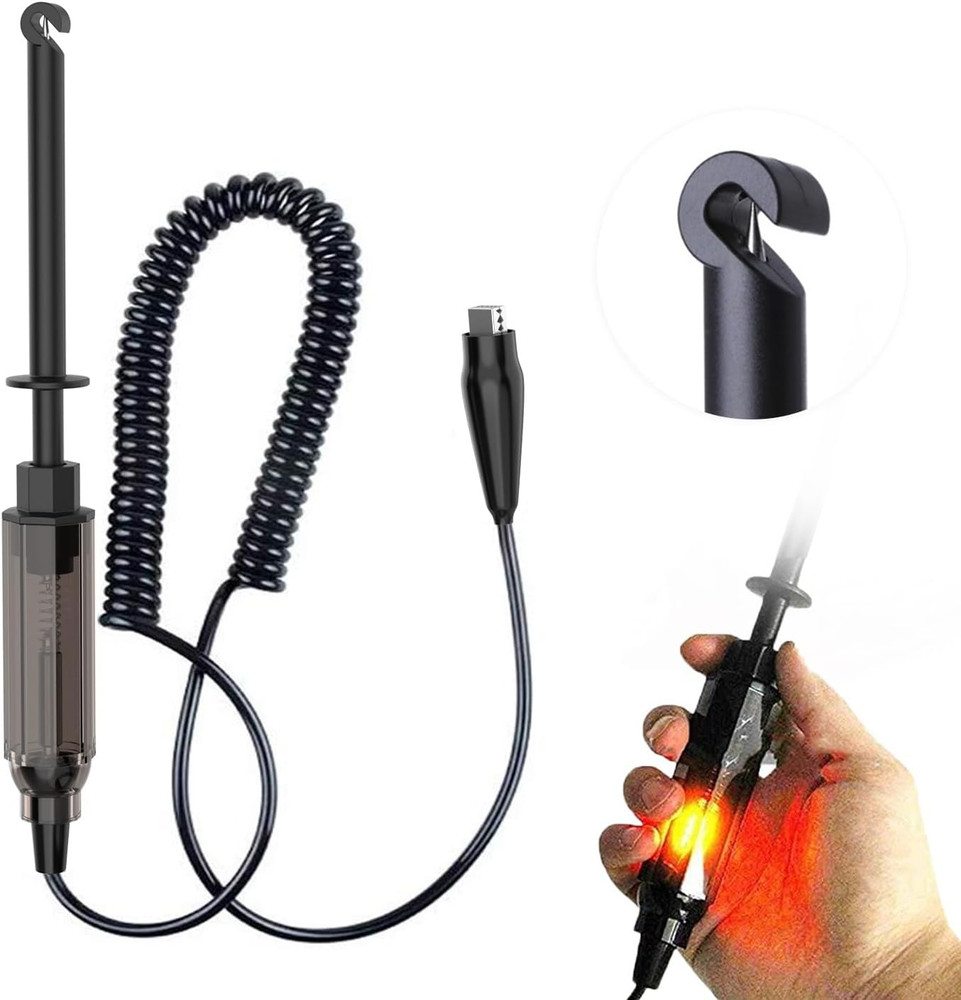 Auto Car Truck Wire Piercing Cord Voltage Circuit Tester DC 6V/12V/24V Hook Prob