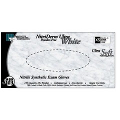 Innovative Health 167350 Nitriderm Nitrile Gloves Ultra White Extra Large 100/Bx