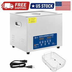10L Ultrasonic Cleaner with Digital Timer & Heater, 40kHz Professional Ultrasoni