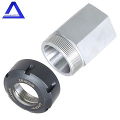 ER40 Hex + ER40 Square Collet Block Chuck Holder for CNC Lathe Engraving Machine