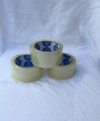 Clear Carton Sealing/Packaging Tape 2″ x 55 yds, Pre-Printed Text, 3 Rolls