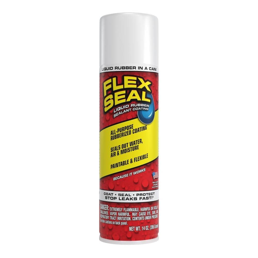 Flex Seal White 14 Oz. Aerosol Liquid Rubber Sealant Coating