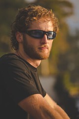 Birdz Oriole SS Padded Motorcycle Riding Glasses A/F Black w/ Red Mirror Lens