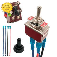 Momentary Reverse Polarity Switch 12V 30A DPDT 4-Pin On -Off- On Toggle Swit