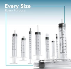 BH Supplies 1mL Luer Slip Tip Syringes (No Needle) – 100 Count (Pack of 1)