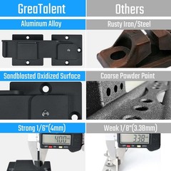 7.5″ Flip Gate Latch Lock with Padlock Hole, 4mm Heavy Duty Aluminum Alloy Ad…