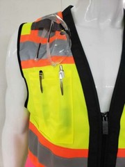 Three Tone High Visibility Yellow / Pink Safety Vest Size Small – 3XL