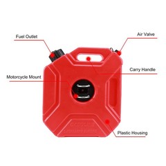 2X 5L Gas Fuel Tank Gas Can Oil Storage Can Fr ATV UTV Gokart Motorcycle Car SUV