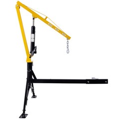Hydraulic Receiver Hitch Crane 1000lb Cap Swivel 24-78in Lift Range