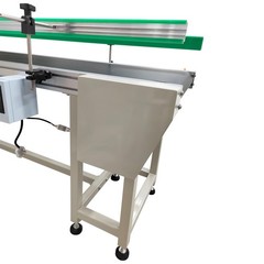 118×15.7in PVC Belt Conveyor Adjustable Speed 120W for Packaging Production Line