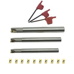 BAP 300R C10-10+C12-12+C16-16 CNC Indexable End Mill Holder Tool +10Pcs APMT1135