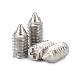304 Stainless Steel Phillips Set Screws With Cone Point M2 M2.5 M3 M4