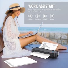 Kats Beypg Portable Inkless Printer Wireless Bluetooth Thermal Printer 4200Mah