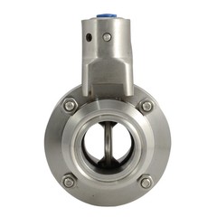 1.5″ inch 38 MM Sanitary Butterfly Valve Tri Clamp W/ 2″ ferrule Stainless Steel