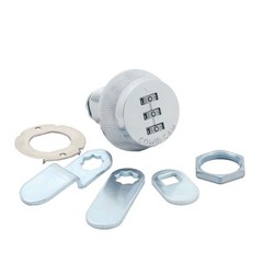 FJM Security Combi-Cam 7850R-XL Combination Cam Lock, 1-3/8″ Chrome Finish