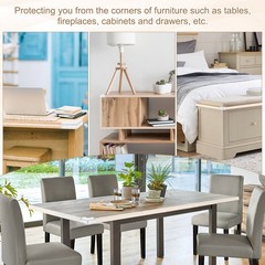 13.1ft (4M) x 0.8″ (20MM) Clear Furniture Corner Guard with 4 Corners Guards