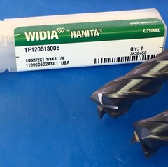 WIDIA HANITA 1/2″ End Mill TiALN-M42 1/2″ X 1/2″ X 1-1/4″ X 3-1/4″🎯Machinist