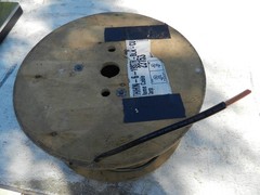 6 AWG 600 Volt THHN or THWN Stranded Copper Building Wire BLACK Per Foot