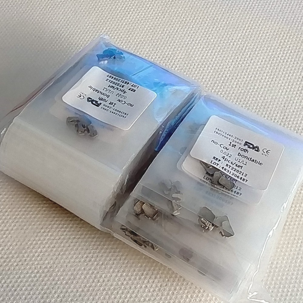 100Packs Dental Orthodontic Buccal Tube 1st Roth.022 Molar Bondable No-cov