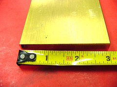 1/2″ x 3″ C360 BRASS FLAT BAR 3″ long Solid Plate Mill Stock H02 Half Hard