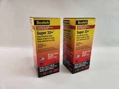 20 Rolls 3m Scotch Vinyl Electrical Tape “06133” Electric Super 33+ Black