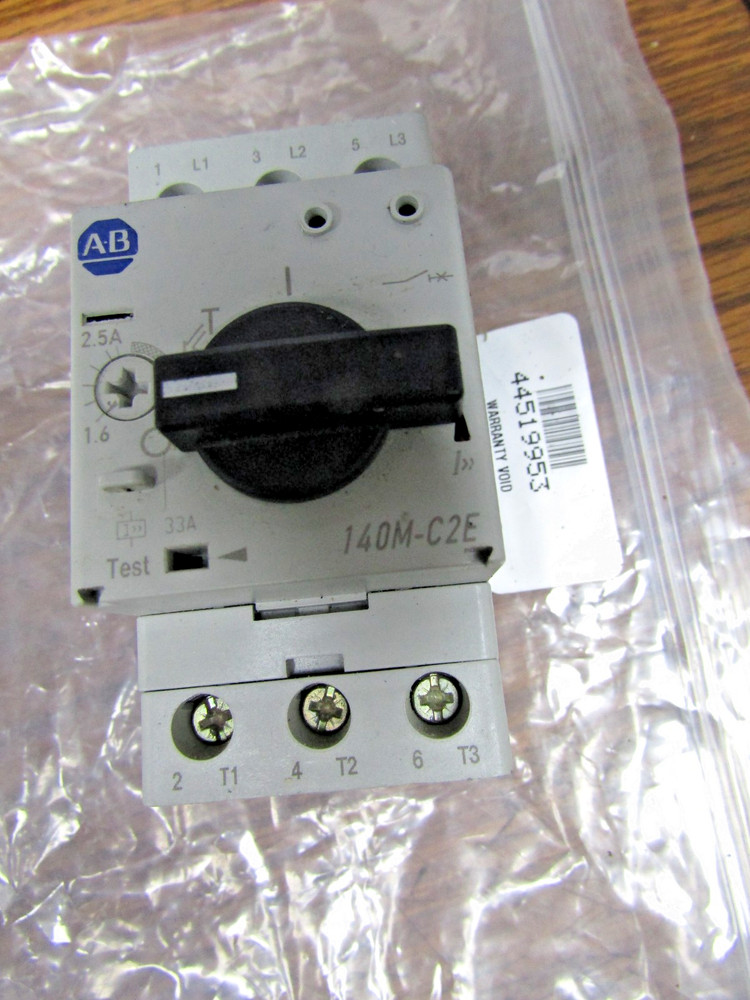 ✌️NEW ALLEN BRADLEY 140M-C2E-B25 MOTOR PROTECTOR CIRCUIT BREAKER 1.6/2.5A