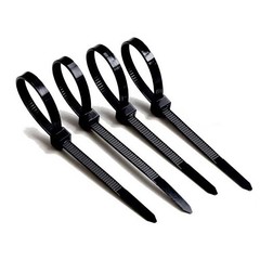 Zip Cable Ties Assorted Sizes(4”+6”+8”+12”) Heavy Duty Nylon Black UV Resistant