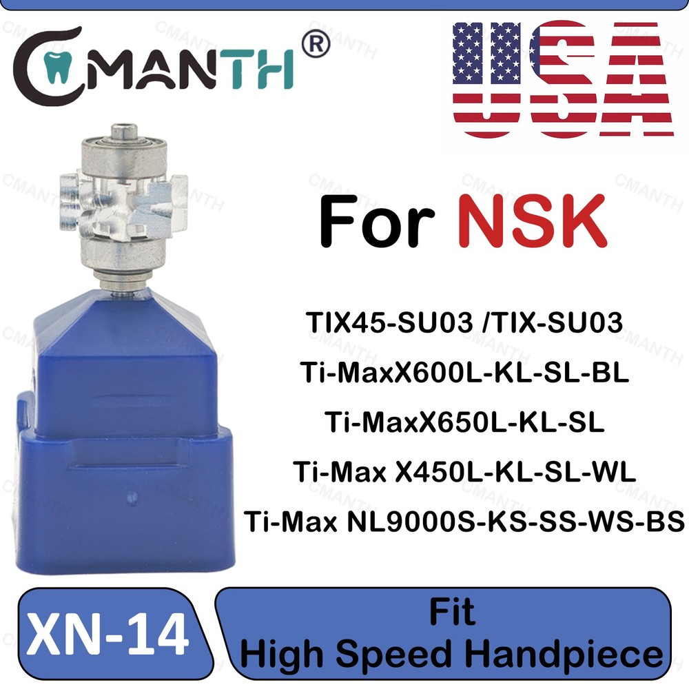 US Dental Air Rotor High Speed Turbine For NSK Ti-Max X600L X650L X450L NL9000S