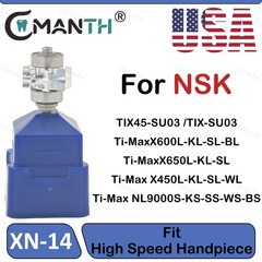 US Dental Air Rotor High Speed Turbine For NSK Ti-Max X600L X650L X450L NL9000S