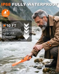 Versatile Metal Detector Pinpointer – 800mAh Rechargeable, Waterproof, Compact