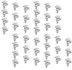 40PCS 1/2 Inch Pex X 3/8 Inch OD Brass 1/4 Turn Angle Stop Valve (LEAD-FREE)