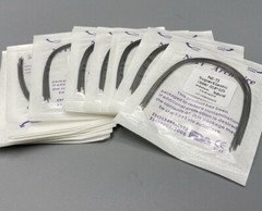 Dental Orthodontic Arch Wire Super Elastic Niti Round Rectangular Natural Form