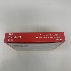 Scotch 23 Rubber Splicing Tape, 3/4 in. x 30 ft., 1 Roll- New + Free Shipping!