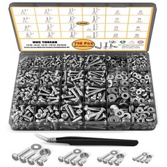 LJINGE 710Pcs Machine Screw Assortment, 4-40#6-32#8-32#10-24 Phillips Pan Hea…
