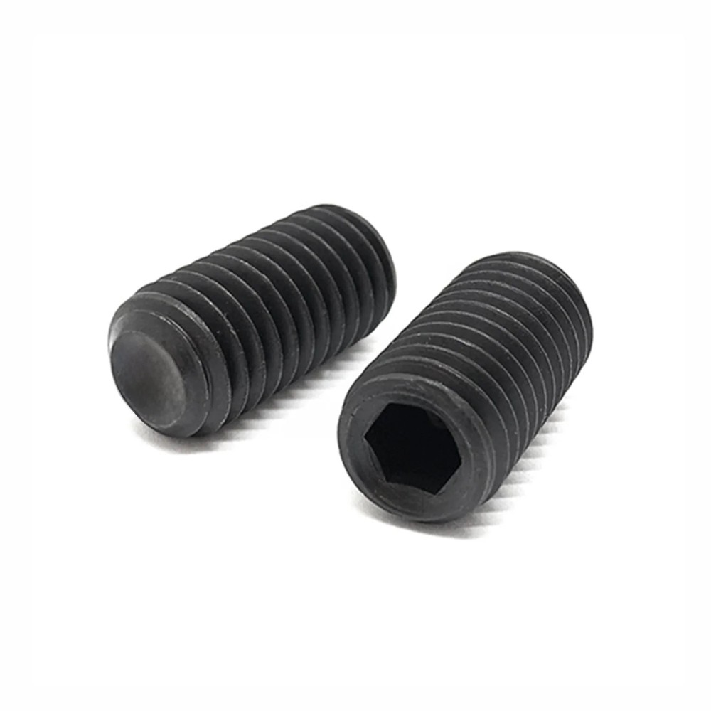 #10-32×1/8″ Alloy Flat Point Allen Socket Set Screw Black Oxide