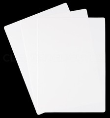 White Plastic Cards – 5″ x 7″ – Waterproof Heavy Duty Indoor Outdoor Tag – 5×7