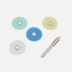 80pcs Dental Composite Finishing Polishing Discs Φ12/14mm assorted kit + Mandrel