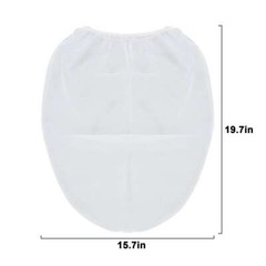 5 Pieces Paint Strainer Bags 5 Gallon White Fine Mesh Filters Elastic Opening
