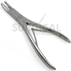 Double Action Bone Rongeur 6″ 15cm SLIGHT ANGLED JAW Surgical ENT German Grade
