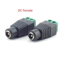 5.5×2.1mm Male / Female DC Power Plug / Jack Connectors for LED CCTV Electronics