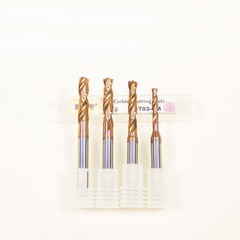 KLOT HRC65 TiCN Coated Solid Carbide 3D Fast Drill Bit 2mm-6mm Twist 2-Flute