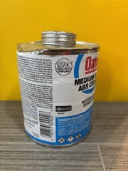 Oatey Medium Black ABS Cement Pipe Weld Glue LOW VOC 32 oz 2 pk