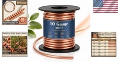 Corrosion Resistant Copper Wire – 30ft 10 Gauge