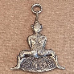 Vtg Solid Brass Elf on Mushroom Figurine Small Pixie Statue Cottagecore Fairy