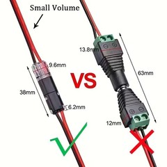 150PCS Double-Wire Plug-in Cable Snap Connector Terminal Block w/ Locking Buckle