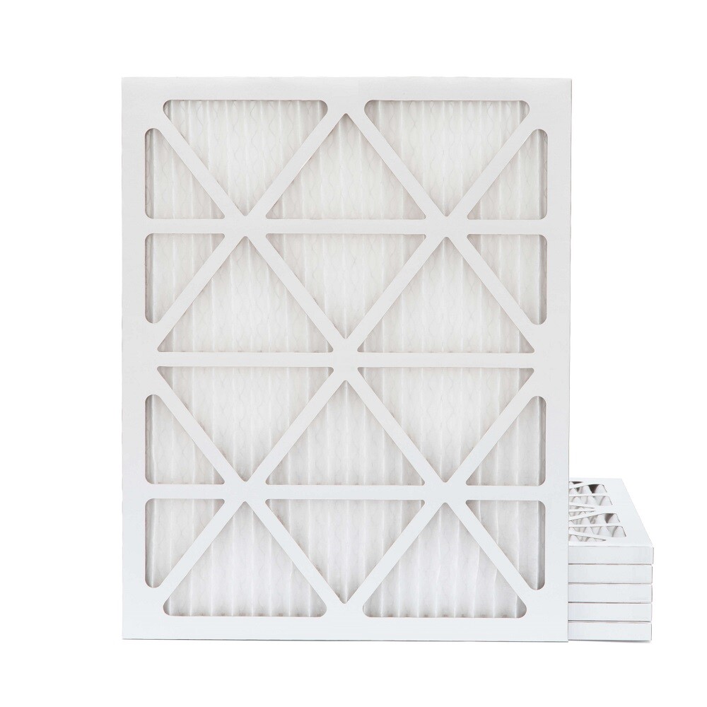 20x25x1 MERV 11 Pleated AC Furnace Air Filters. 6 Pack. Made in USA.