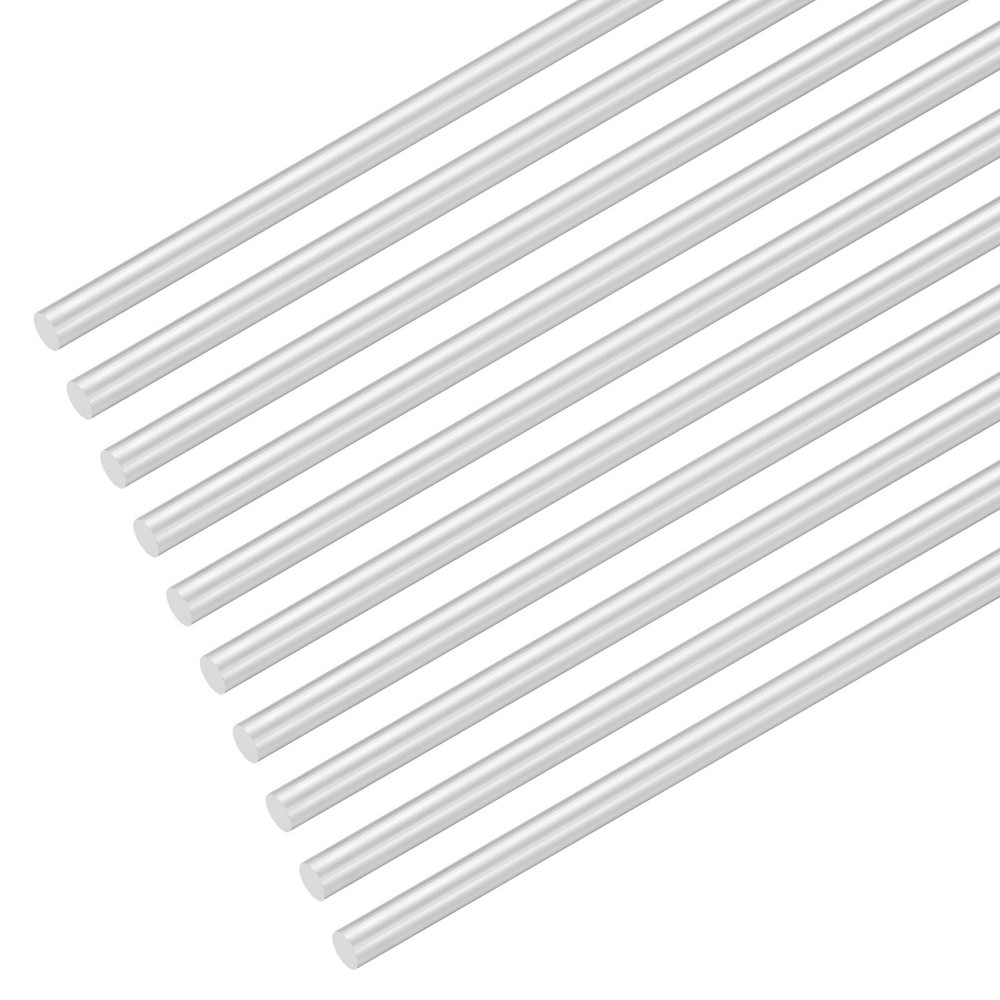 20 Pack Round Aluminum Rod 4mm 5/32 Dia 150mm 6 Inch Length 6061 Solid Bar