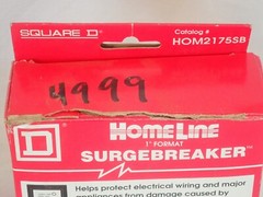 NOS SQUARE D HOM2175SB HOMELINE 1″ SURGE BREAKER/PROTECTOR/ARRESTER 175VAC MAX