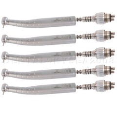 5 Dental Standard Head High Speed Handpiece with Quick Coupler 4Hole Coupling